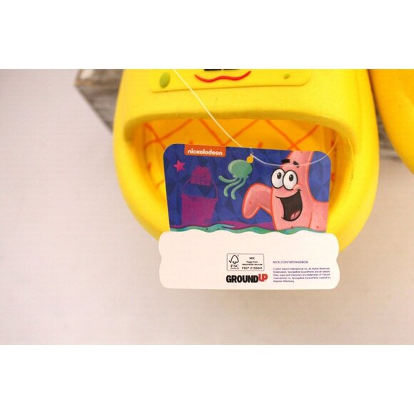Sponge Bob Nickelodeon Side On Men's 9 Women's 10.5 Yellow Licensed Groundup NWT - Picture 6 of 8